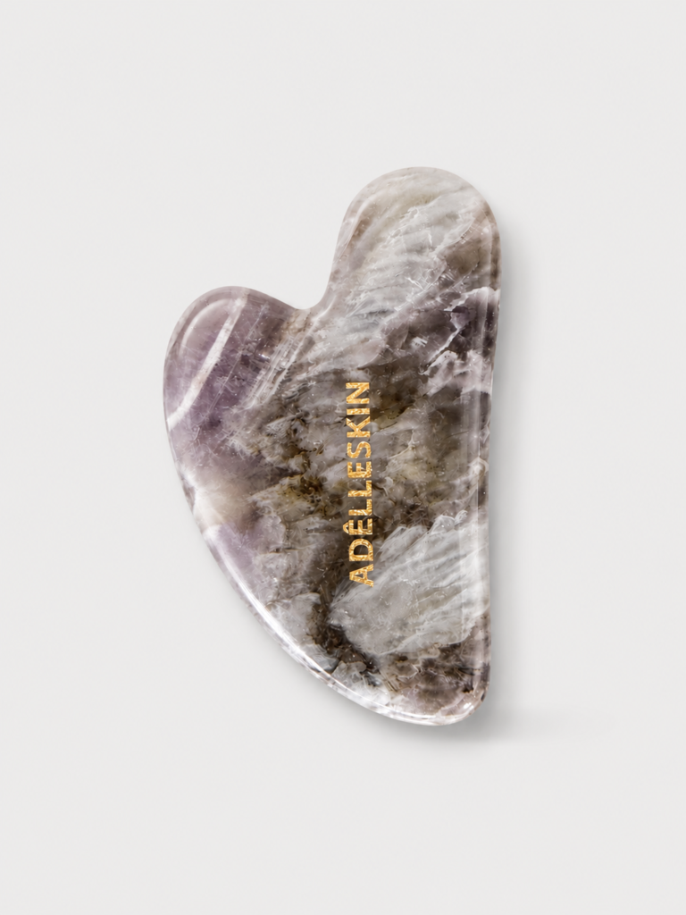 Amethyst Gua Sha Stone for facial lifting and lymphatic drainage &ndash; ad&ecirc;llecare
